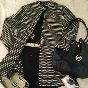 Anne Klein Mandarin Collar Topper